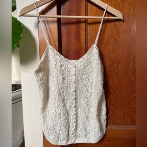 Sezane Francisco top in cream size small